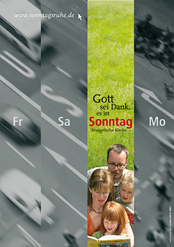 Plakat der Initiative zum Sonntagsschutz.